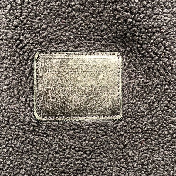 GIANFRANCO FERRE STUDIO vintage black zip up fleece Sz L - Picture 4 of 10